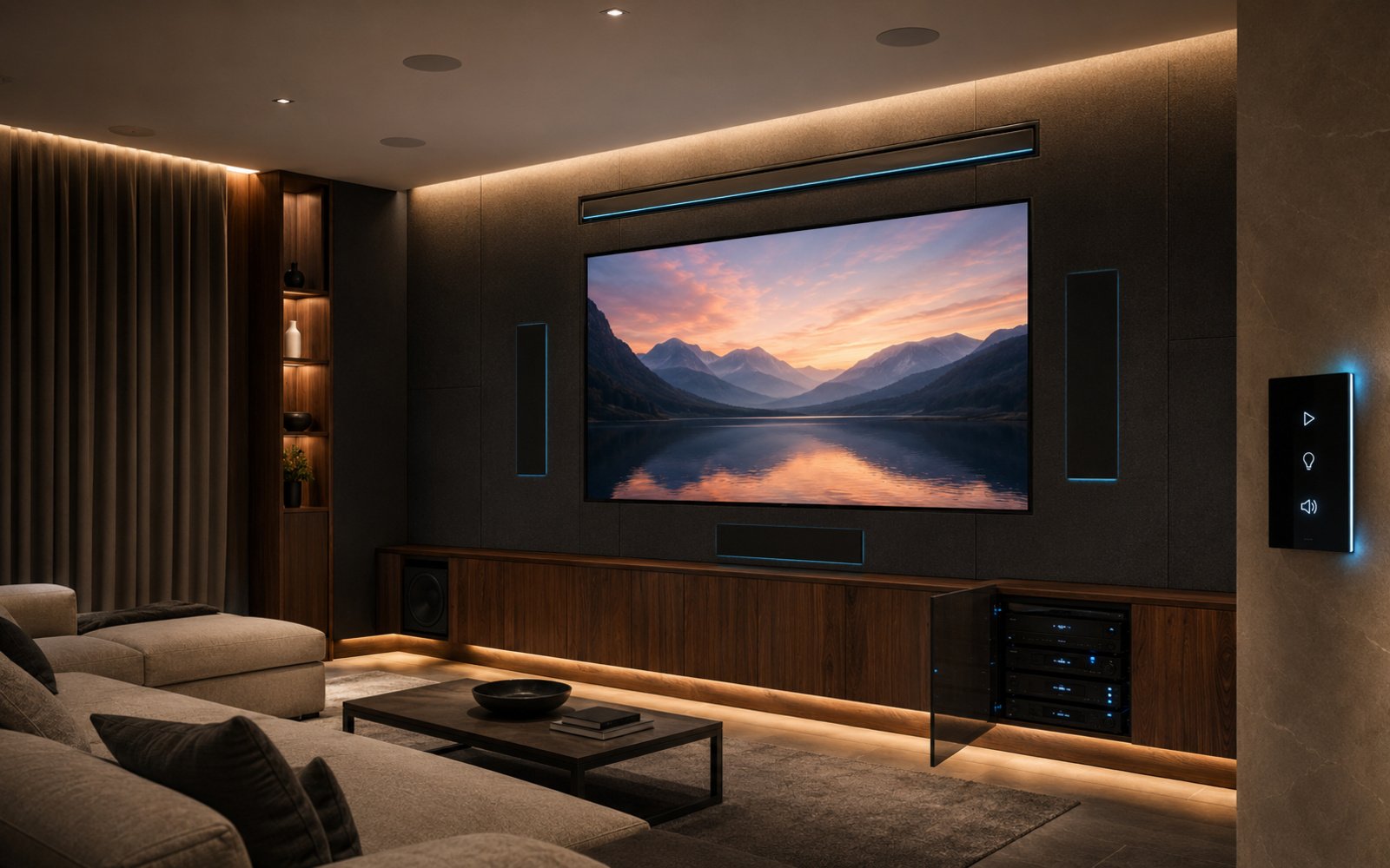 Integrated luxury home entertainment