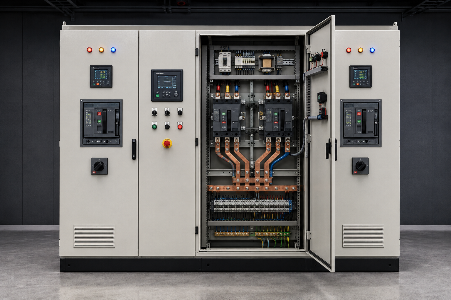 Electrical changeover panel